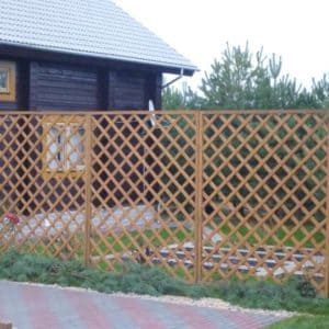 Деревянный забор Решетка декоративная - Фото № “7”