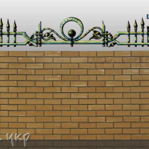 Кованая ограда №20 - Фото № “1”