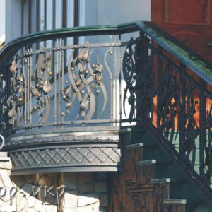 Кованые перила для балконов №9 - Фото № “1”